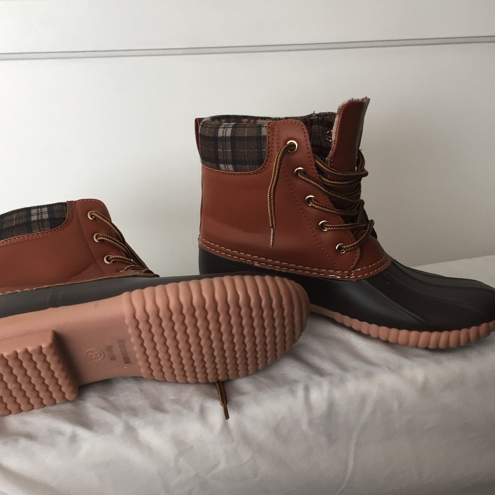 NWOT women’s rubber duck boots waterproof winter snow hiking Henry Ferrera Kohls - Picture 4 of 6